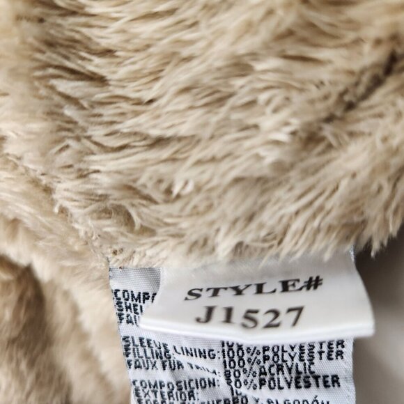 YMI Tan Parka w/ Removable Faux Fur Hood Large - Picture 12 of 14